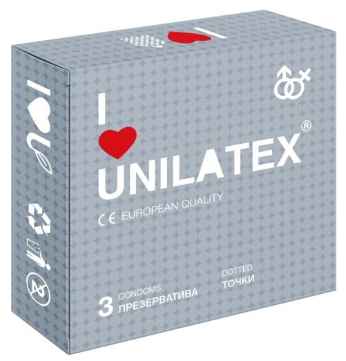 Презервативы Unilatex №3 Dotted