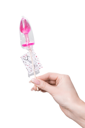 Леденец Sosuчki, «Анальная втулка малая  Irish Cream», розовый 29гр.