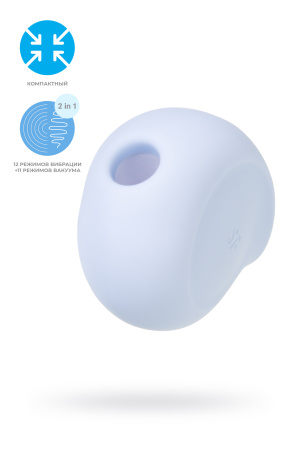 Вакуум-волновой бесконтактный стимулятор клитора Satisfyer Sugar Rush, голубой