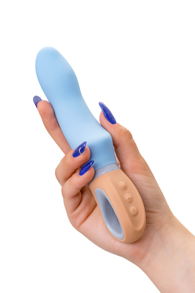 Вибратор Flovetta BLUEBELL, силикон, голубой, 18,5 см