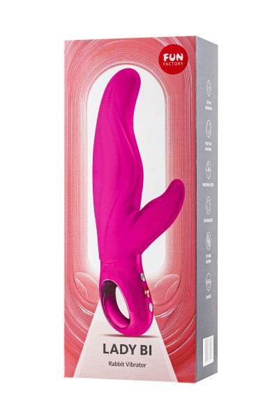 Вибратор кролик Fun Factory LADY BI, силикон, пурпурный, 22 см