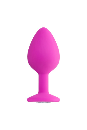 Анальная втулка  TODO BY TOYFA BRILLIANT, силикон, розовая, 8 см, Ø 3 см