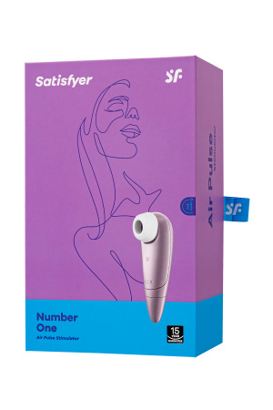 Вакуум-волновой стимулятор клитора Satisfyer Number One, ABS пластик, розовый, 14,5 см