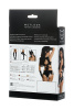 Комплект Glossy из материала Wetlook (топ, мини-шорты и перчатки), черный, M