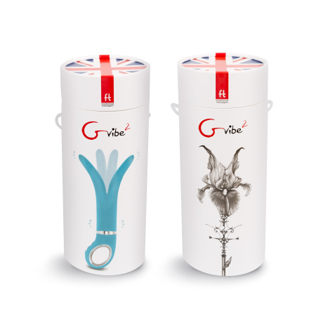 Анатомический вибромассажер Fun Toys Gvibe 2, голубой