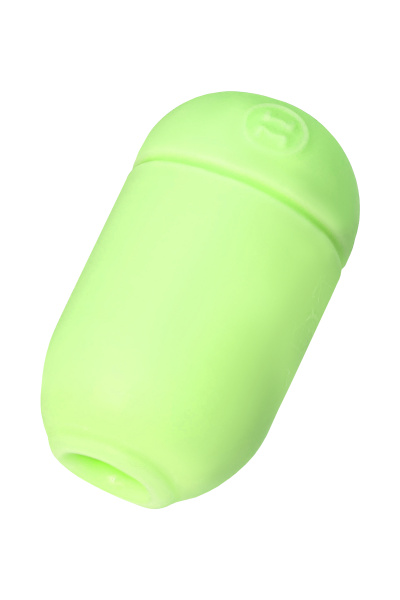 Яйцо-мастурбатор Capsule 04 CLOUD, TPE, зеленый, 8 см (в зиплоке)