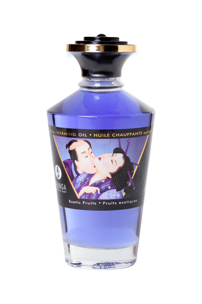 Массажное масло возбуждающее Shunga Экзотические фрукты,  натуральное,  100 мл