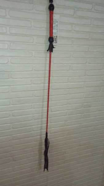 Стек плетеный (короткий) кисточка, Красный, 70,0 см