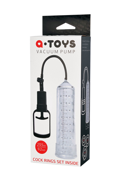 Помпа вакуумная  TOYFA A-Toys, Прозрачная, 23,5 см, Ø 5,7
