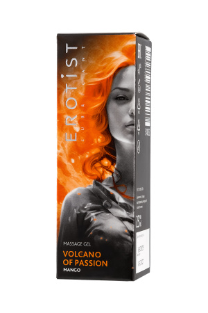 Гель Erotist с эффектом вибрации VOLCANO OF PASSION: MANGO (со вкусом манго), 25 мл
