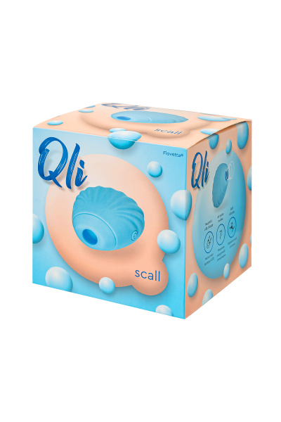 Вакуум-волновой стимулятор клитора Qli by Flovetta Scall,голубой