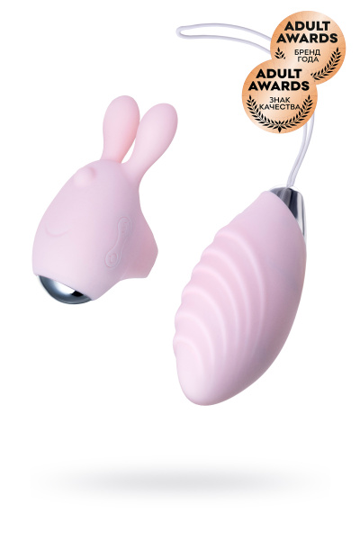 Вибропуля и вибронасадка на палец JOS VITA, Пудровая, 8,5 см