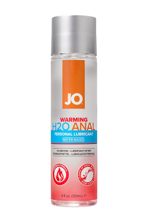 Анальный лубрикант на водной основе JO Anal H2O WARMING, разогревающий, 120 мл
