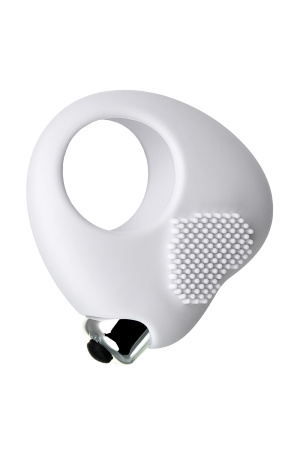 Виброкольцо для  продления полового АКТА JOS MOYS, силикон, белое, 6,7 см
