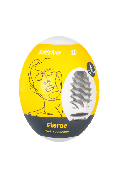 Яйцо-мастурбатор Satisfyer Egg Single (Fierce), TPE, желтый