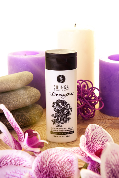 Усиливающий  крем  для пар Shunga  Dragon Sensitive , эффект «ЛЕДЯНОГО ОГНЯ», 60 мл  