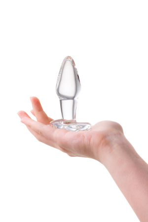 Анальная втулка Sexus Glass, стекло, прозрачная, 10,5 см, Ø 3,5 см