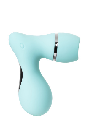 Вакуумный стимулятор клитора с язычком JOS DINGO, силикон, мятный, 9,5 см