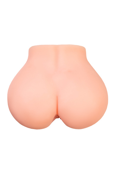 Мастурбатор реалистичный в форме попки, с 2 любовными входами, ТPE, телесный, 3,1 кг (в белой коробк