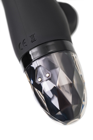 Вибратор Mystim Hop Hop Bob с электростимуляцией, силикон, черный, 16,5 см