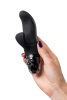 Вибратор Mystim Hop Hop Bob с электростимуляцией, силикон, черный, 16,5 см