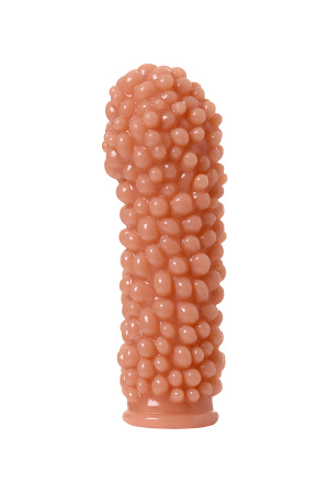 Насадка KOKOS с дополнительной стимуляцией,TRP,телесная, 14,7 см