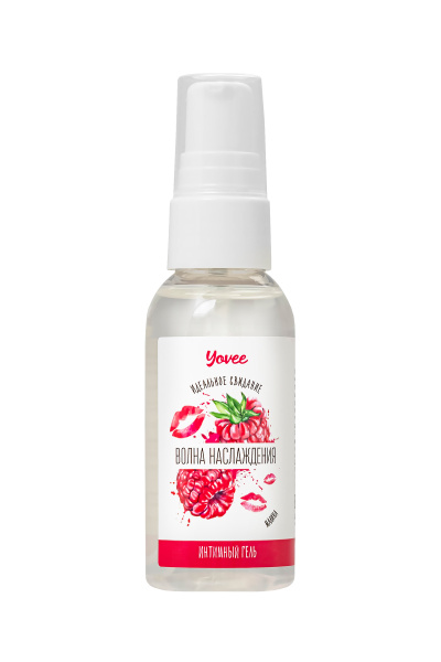 Съедобная гель-смазка  Ёви «Волна наслаждения» со вкусом малины, 50 мл