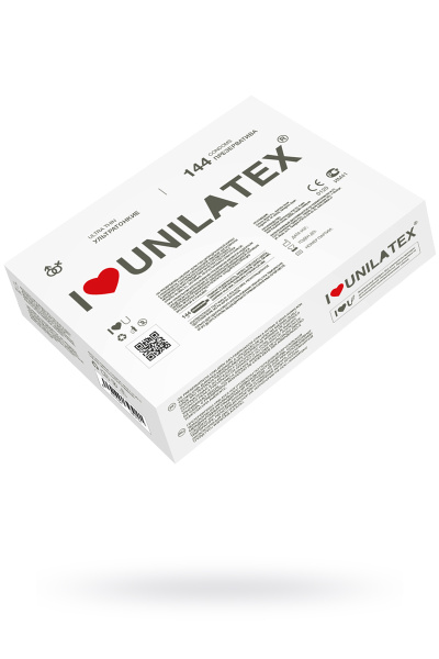 Презервативы Unilatex, ultrathin, ультратонкие, 19 см, 5,4 см, 144 шт.