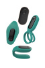 Набор вибраторов для пары Штучки-Дрючки ""Trio for two"", силикон, изумрудный