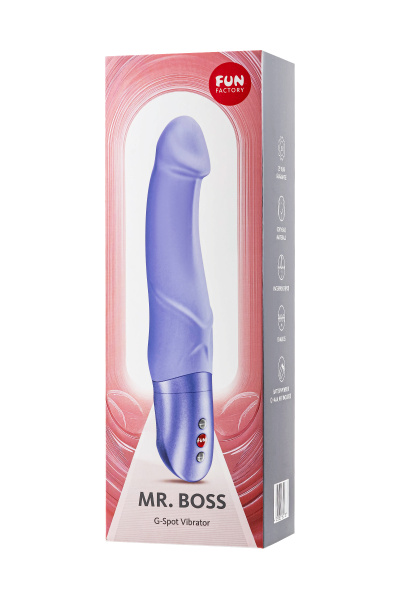 Вибратор для точки G Fun Factory MR. BOSS, силикон, сиреневый, 20,2 см