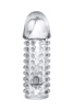 Насадка на пенис  Toyfa,  прозрачная , 13 см, Ø 3