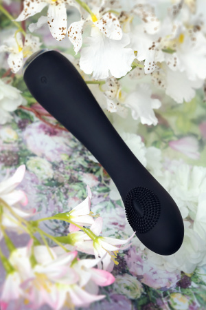 Вибратор  PPP SHIO-PRO BLACK,черный, силикон, 21 см