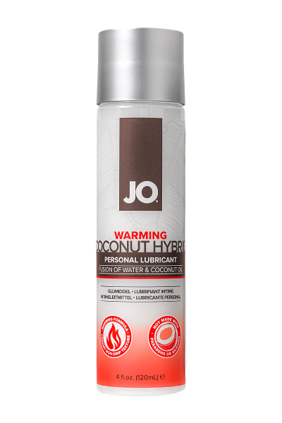Гибридный лубрикант на основе воды и кокосового масла JO Coconut Hybrid Warming разогревающий, 120мл