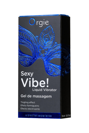 Гель для массажа Orgie Sexy Vibe Liquid Vibrator с эффектом вибрации, 15 мл
