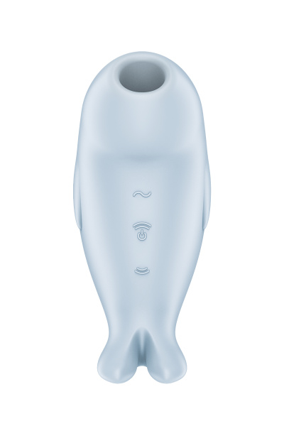 Вакуумный стимулятор клитора Satisfyer Seal You Soon, силикон, голубой