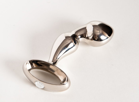 Анальная втулка  TOYFA Metall, Серебристая, 8,5 см, Ø 3,5