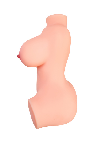 Мастурбатор реалистичный в форме женского тела, с 2 любовными входами, ТPE, телесный, 2,5 кг (в бело