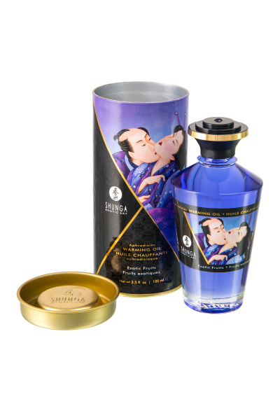 Массажное масло возбуждающее Shunga Экзотические фрукты,  натуральное,  100 мл