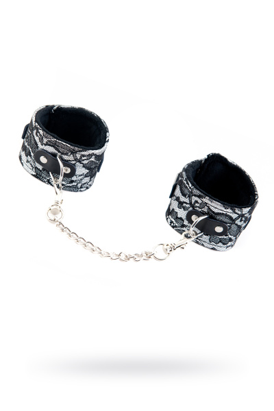 Оковы на ноги (кружевные), TOYFA Marcus, серебристые, 46 см