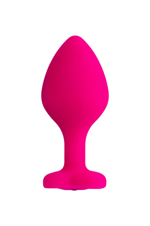 Анальная втулка TODO BY TOYFA DIAMOND HEART, силикон, розовая, 8 см, Ø 3 см