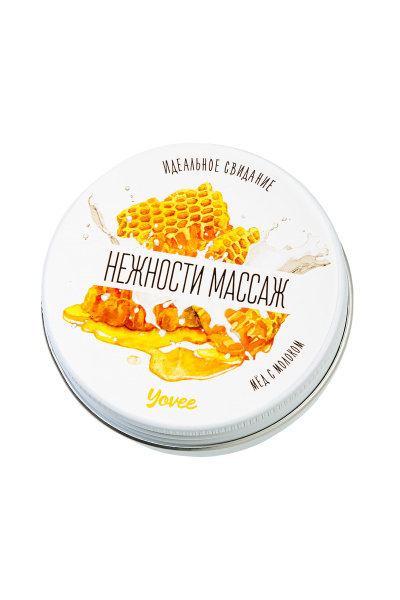 Свеча массажная Yovee by Toyfa «Массаж нежности» с ароматом меда с молоком