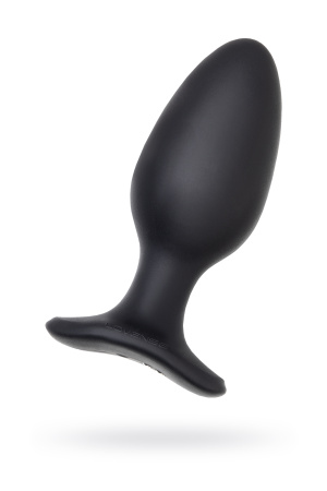 Анальная втулка Lovense Hush 2 (L), силикон, черная, 12,1 см