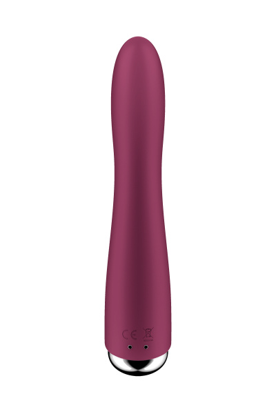 Вибратор для точки G  с ротацией Satisfyer Spinning Vibe 1, силикон, бодовый, 17,8 см